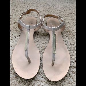 Calvin Klein Metallic Sandal Size 8.5